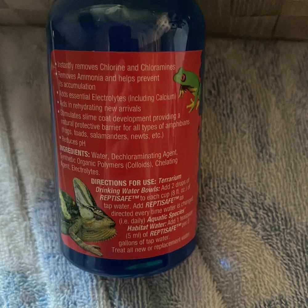 reptisafe instant terrarium water conditioner for reptiles